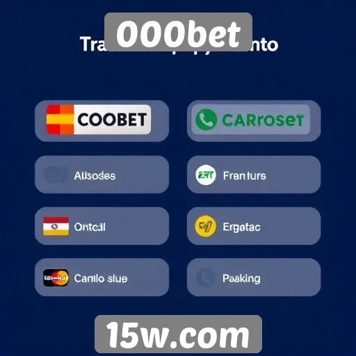 Métodos de pagamento disponíveis no 000bet